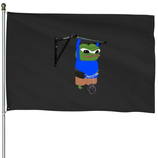 Discover Pepe the Frog Fitness House Flags
