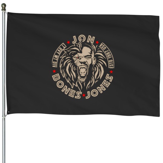 Discover Jon Bones Jones Lion Face Essential House Flags