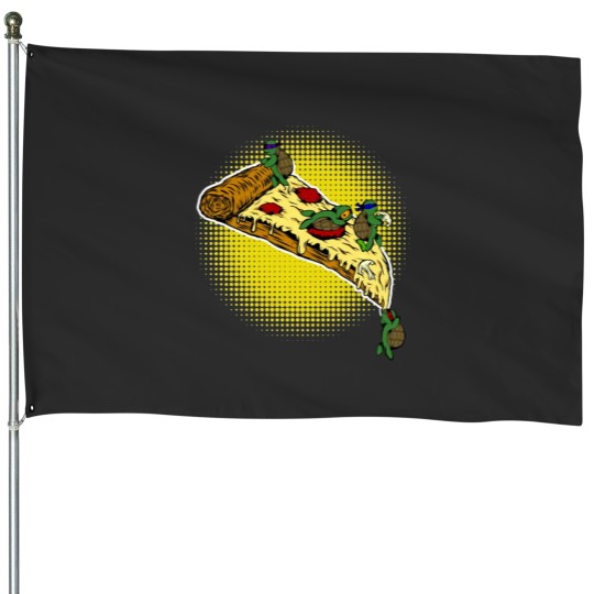 Discover Teenage Mutant Ninja Turtles Pizza TMNT House Flags