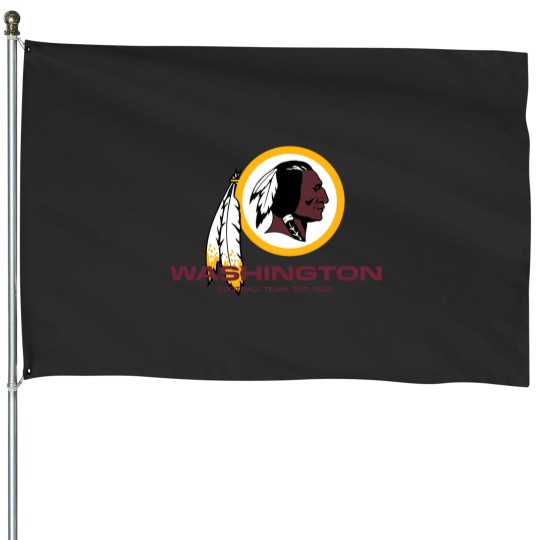 Discover Washington Redskin House Flags