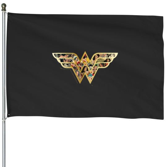 Discover dc comics wonder woman symbol build up fill House Flags
