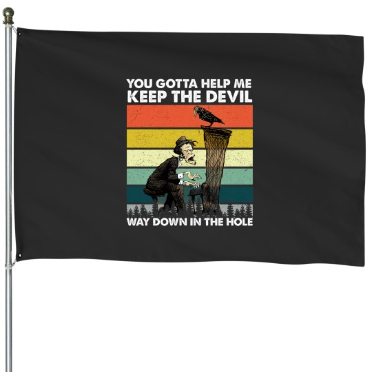 Discover Tom Waits Way Down In The Hole Vintage 1 House Flags