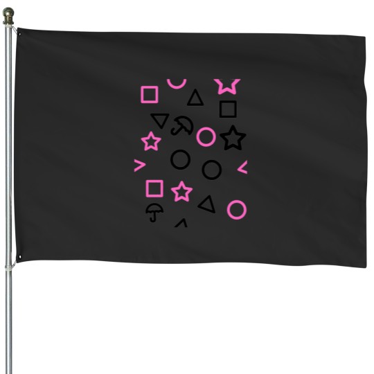 Discover Squid Cosplay Symbols 2 House Flags
