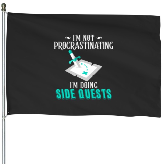 Discover IM Not Procrastinating IM Doing Side Quests Rpg Gamer House Flags