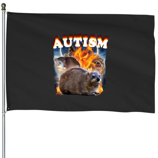 Discover funnys Hyrax memes Tee House Flags