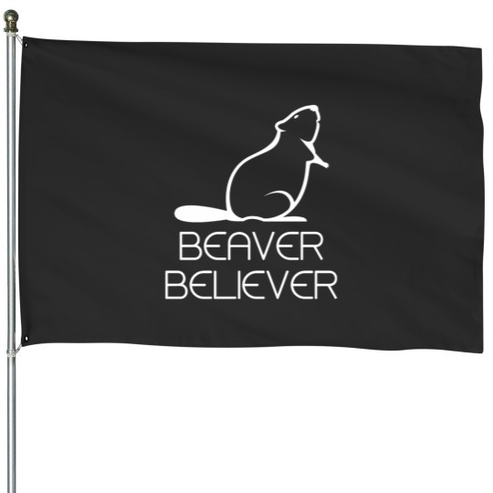 Discover Beaver Believer House Flags