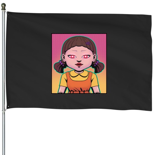 Discover Squid Cosplay Doll Neon Poster Classic T-Shirt Patient Care Coordinator39 House Flags