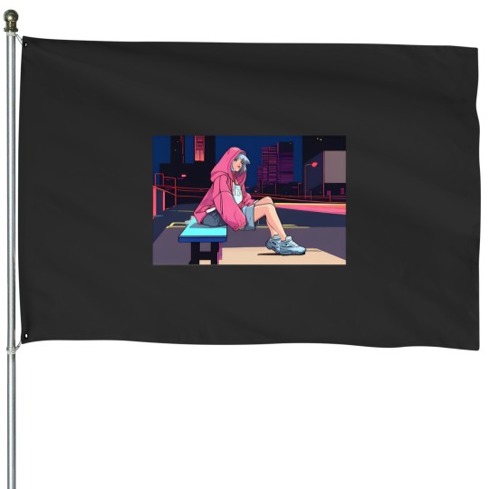 Discover Tokyo Night Groove Hip Hop Vibes 1 House Flags