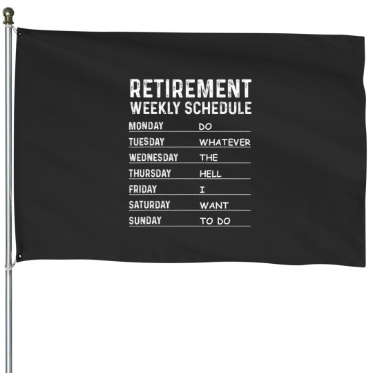 Discover retirement men women cool retired retiree House Flags