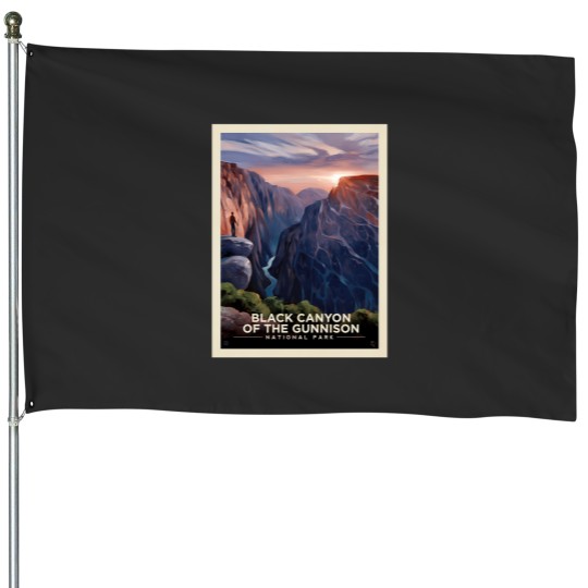 Discover Black Canyon Of The Gunnison National Park House Flags