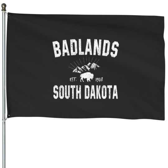Discover Badlands South Dakota House Flags