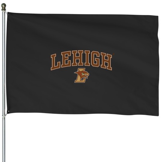 Discover Lehigh Mountain Hawks Arch Over House Flags