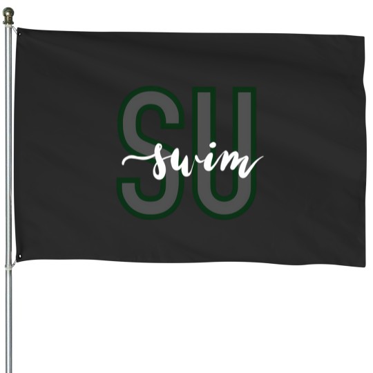 Discover Stevenson University Su Swim House Flags
