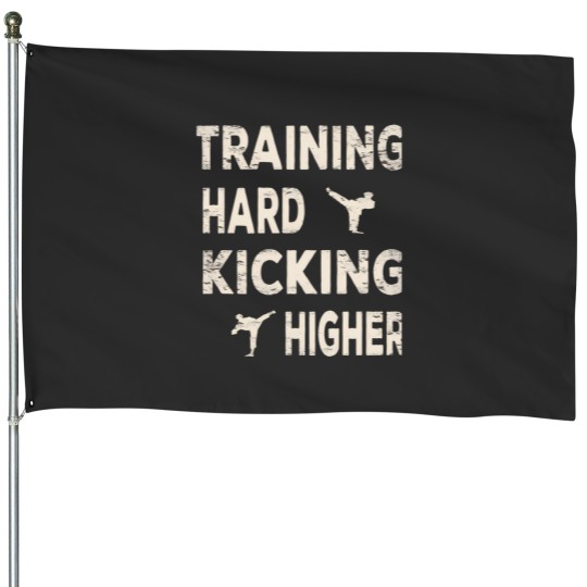 Discover Anime Taekwondo Boy Design House Flag