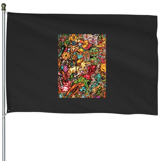 Discover mr bungle-sleeve cover Graphic House Flags