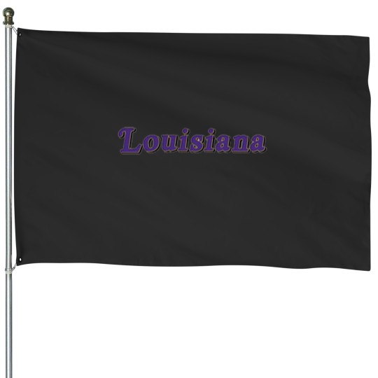 Discover Louisiana 3 House Flags