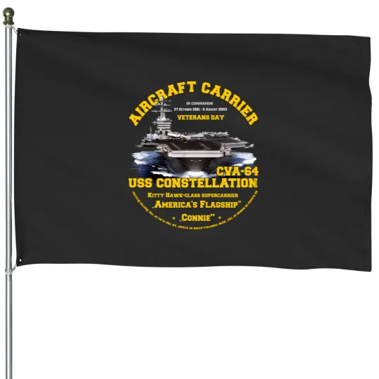 Discover USS Constellation Aircraft Carrier Veterans House Flags