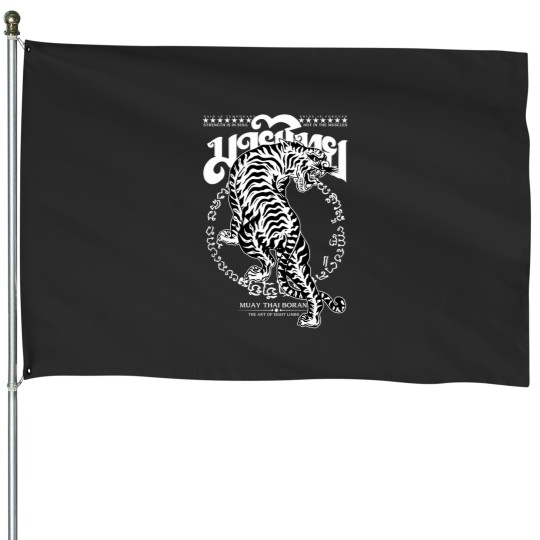 Discover Muay Thai Sak Yant Tiger House Flags