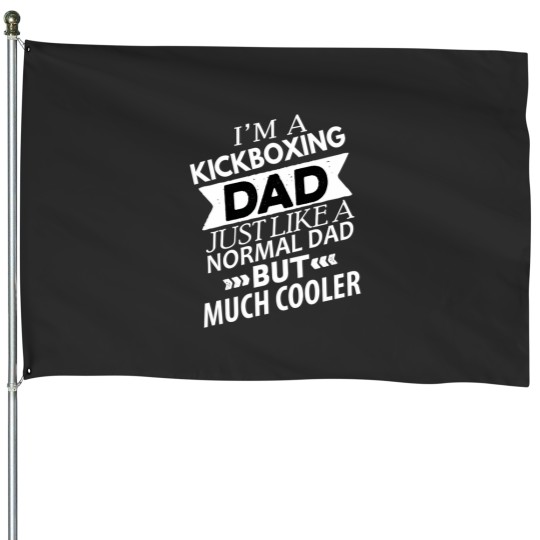 Discover Funny Cool Dad Kickboxing House Flag