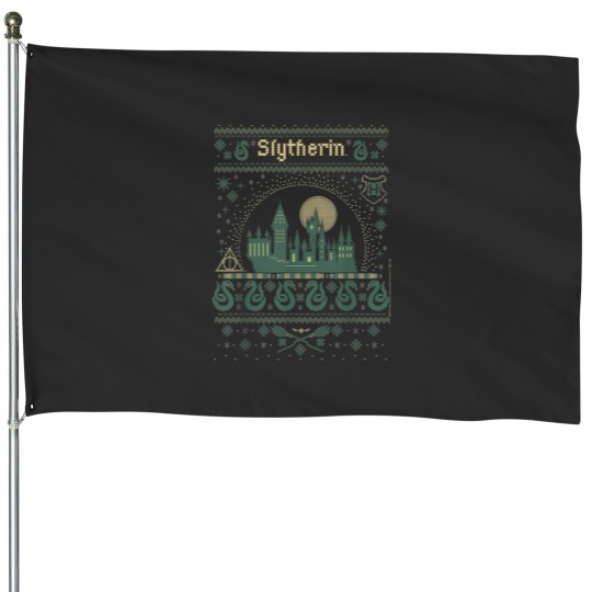 Discover pull moche de noël serpentard House Flags