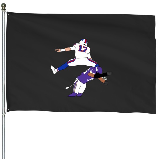 Discover Josh Allen Hurdle House Flags