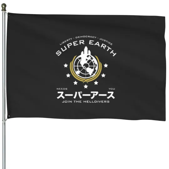 Discover super earth - join the helldivers House Flags