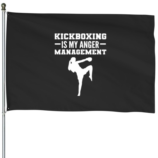 Discover Kickboxing Is My Anger Management 2 House Flags