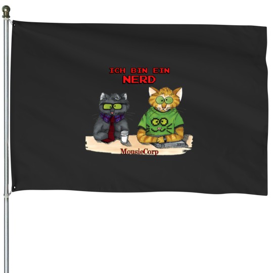 Discover Nerds 4 House Flags