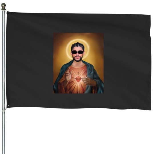 Discover Saint Bad Bunny House Flags