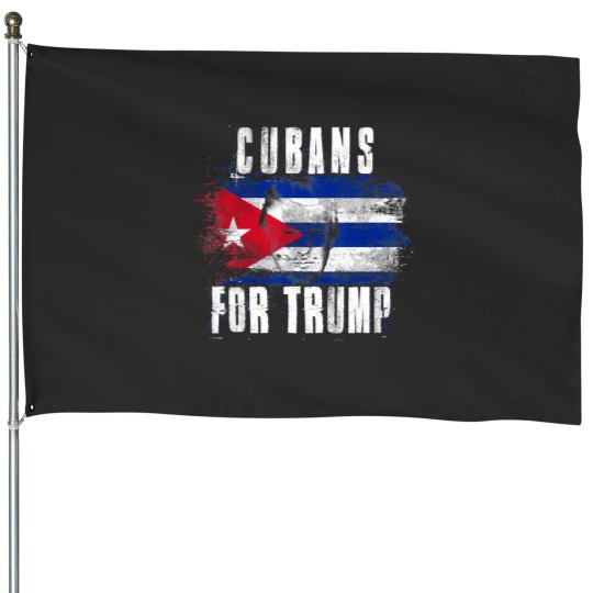 Discover Cubans For Trump American And Cuba Patriotic 5447 House Flags