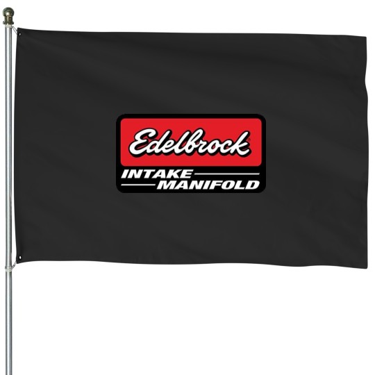 Discover Edelbrock Intake Manifold Logo House Flags