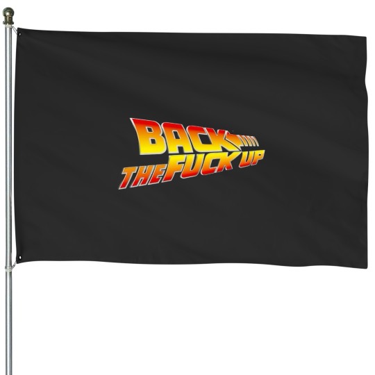 Discover Back To The Future Logo House Flags