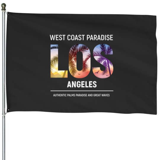 Discover Los Angeles West Coast Paradise - Usa House Flags