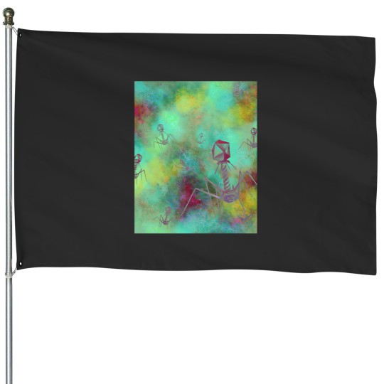 Discover Bacteriophage Invasion House Flags
