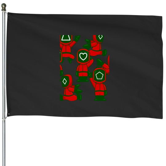 Discover Squid Cosplay Ugly Christmas Tv Show Guards Netflix House Flags