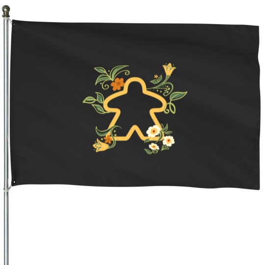 Discover Meeple Plant And Flowers   Board Games And Meeples Addict House Flags