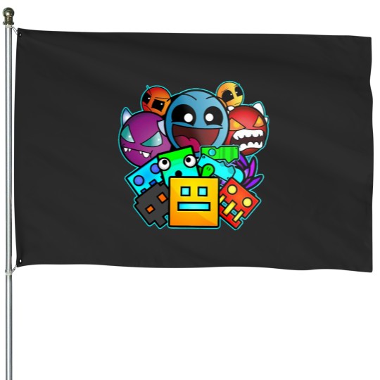 Discover Geometric Dash Classic T-Shirt House Flags