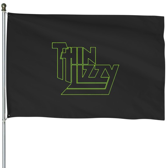 Discover Thin Lizzy Lime Fanart House Flags