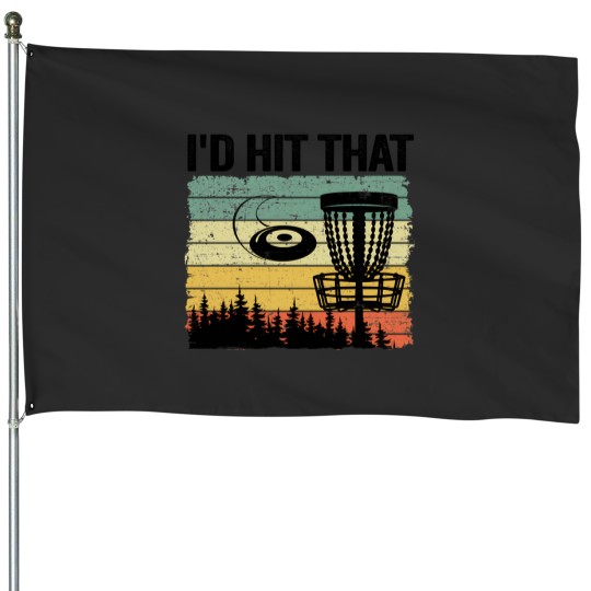 Discover ID Hit That Disc Golf Basket Player Disc Golf 1 House Flags