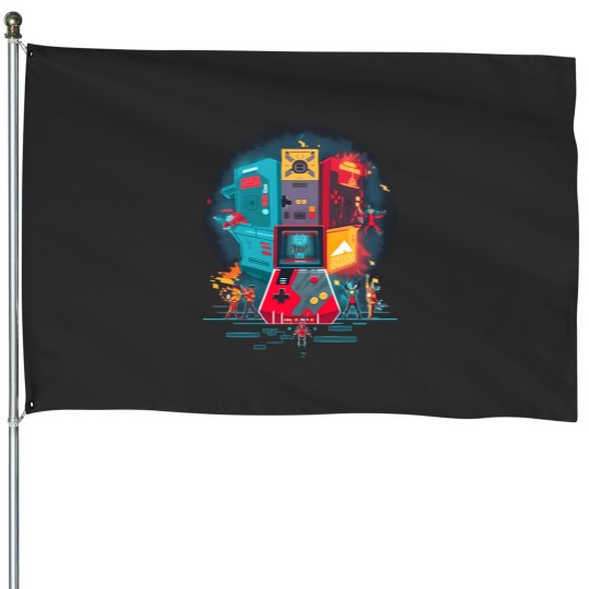 Discover IM Playing With A World House Flags