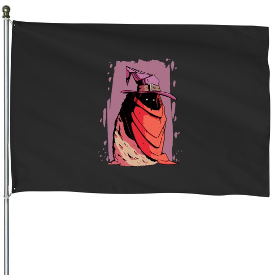 Discover Wizard Monk House Flags