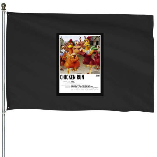 Discover Chicken Run House Flags