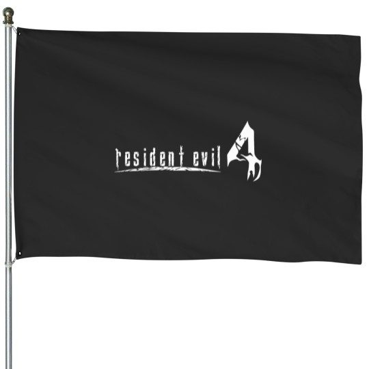 Discover Resident Evil 4 Logo Remake Classic House Flags