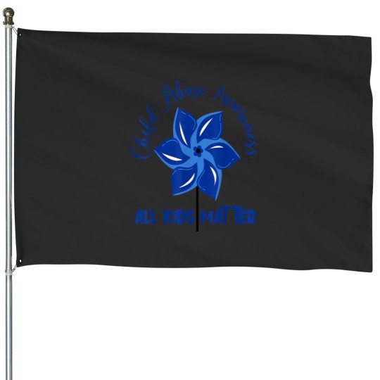 Discover All Kids Matter Child Abuse Awareness Pinwheel House Flags