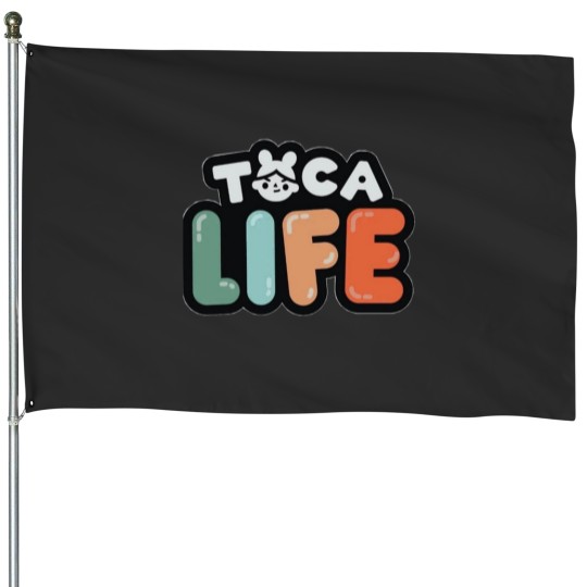 Discover Toca boca life kids happy  Baby OnePiece House Flags