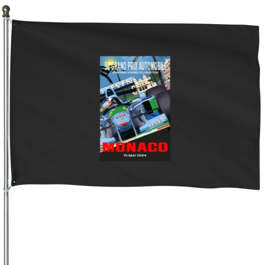 Discover 52 Grand Prix Automobile Monaco Gp 1994 - Michael Schumacher Benetton House Flags