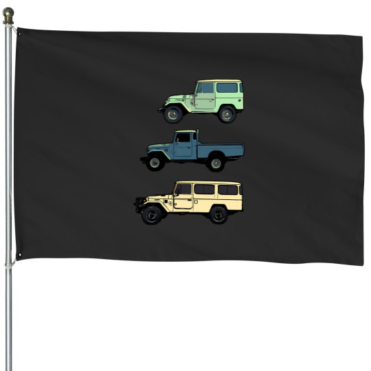 Discover 40 Series Cartoon Collage 1 House Flags