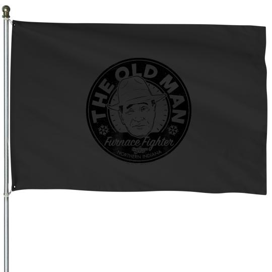 Discover une histoire de noël le vieil homme House Flags