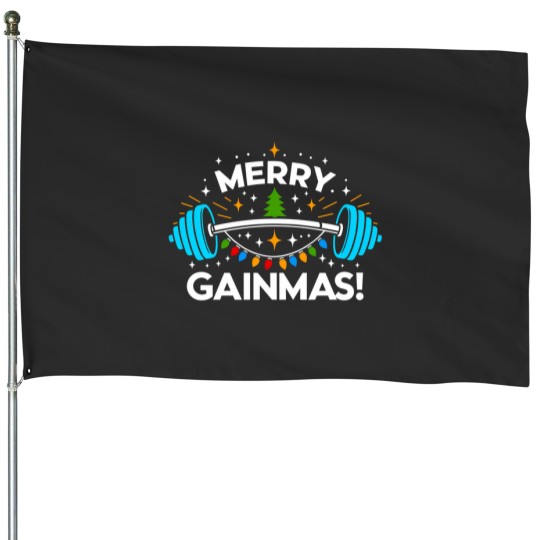 Discover Gym Gifts Men Women Workout Fitness Ugly Christmas Gym House Flags