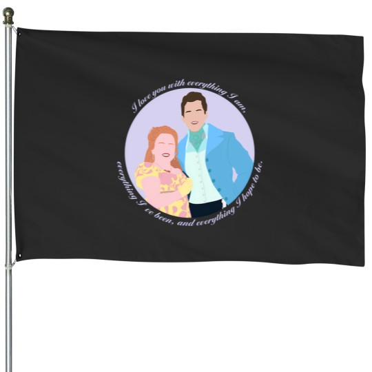 Discover I Love You With Everything I Am Colin Penelope Bridgerton Netflix House Flags
